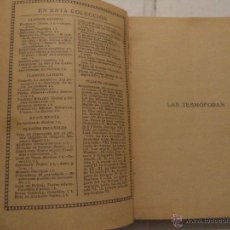 Libros antiguos: ARISTÓFANES - LAS TESMÓFORAS - LAS AVES - LAS ASAMBLEA DE LAS MUJERES - LAS RANAS.