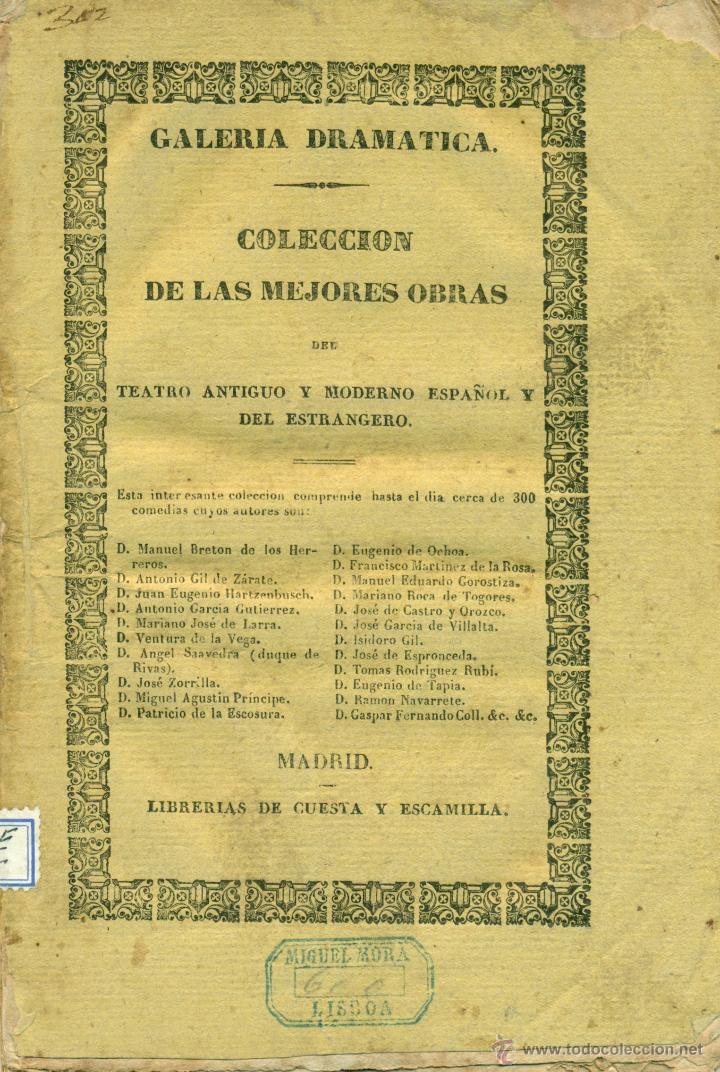 Antiquarische B&uuml;cher: COLECCION DE LAS MEJORES OBRAS DE TEATRO. MADRID 1842.