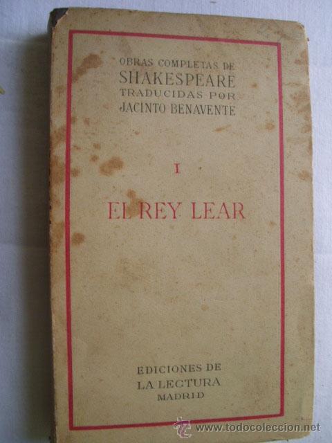 Libros antiguos: EL REY LEAR.  SHAKESPEARE, William. 1911 - Foto 1