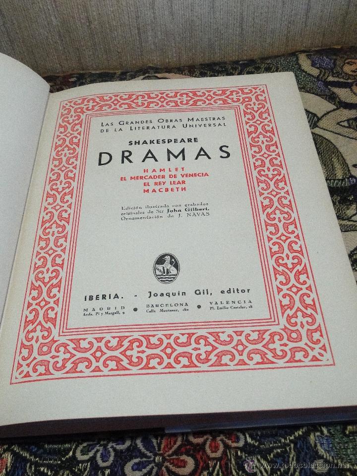 Libros antiguos: DRAMAS.--SHAKESPEARE (1&ordf;PARTE)--1933 - Foto 2