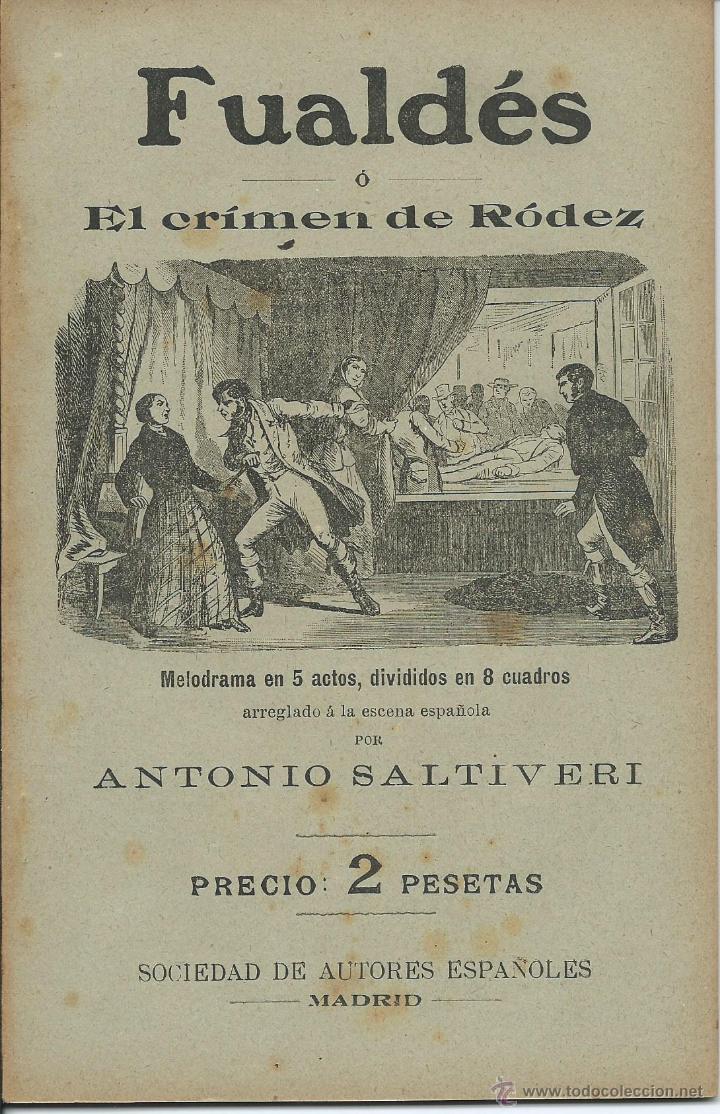 Livros antigos: Fuald&eacute;s  o El crimen de R&oacute;dez