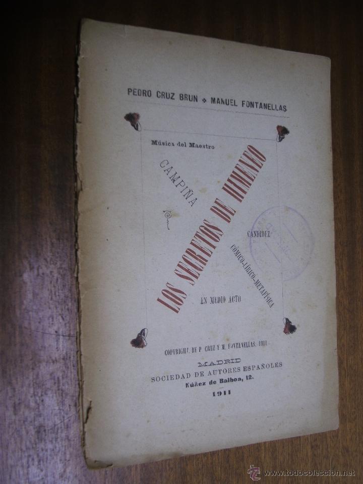 Antiquarische B&uuml;cher: LOS SECRETOS DE HIMENEO / PEDRO CRUZ BRUN Y MANUEL FONTANELLAS / MADRID 1911