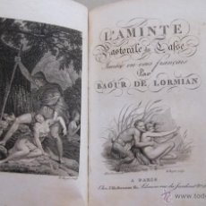 Libros antiguos: CUIDADA EDICIÓN DE L' AMINTE DU TASSE. Lote 43932420
