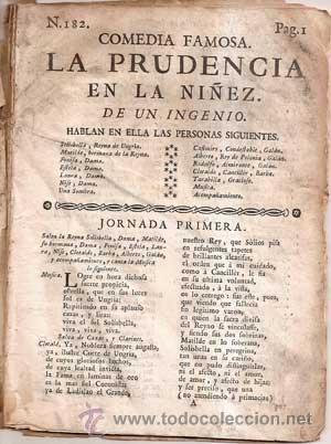 Libri antichi: LA PRUDENCIA EN LA NI&Ntilde;EZ (Comedia Famosa) 1773 - Antonio Pablo Fern&aacute;ndez