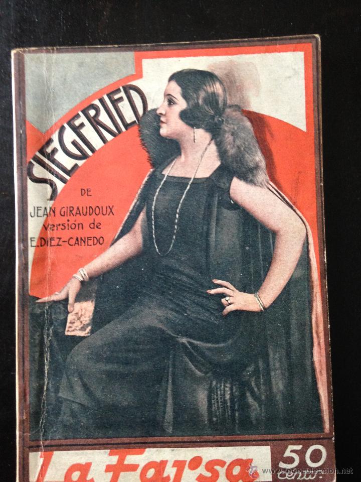 Libros antiguos: Siegfried. Jean Giraudoux - Foto 1