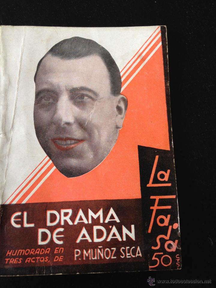 Libros antiguos: El drama de Adan. Pedro Mu&ntilde;oz Seca - Foto 1