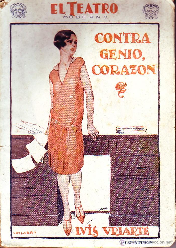 Old books: CONTRA GENIO, CORAZON.  A-TEMO-038
