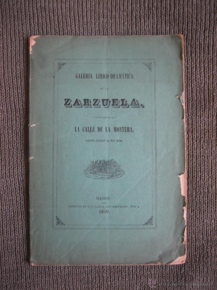 Libros antiguos: Narciso Serra. La calle de la Montera. 1859 - Foto 1