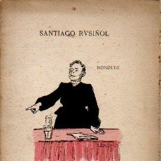 Libros antiguos: -FEMINISTE- MONOLEG PER SANTIAGO RUSIÑOL. IMPREMPTÁ DE ELECO DE SITGES, 1903. Lote 47494760