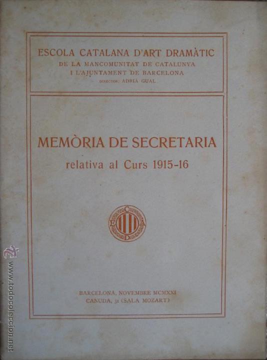 Antiquarische B&uuml;cher: Vvaa / Memoria de secretaria relativa al curs 1915-1916