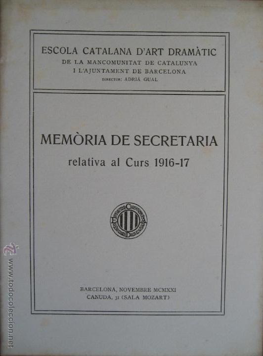 Antiquarische B&uuml;cher: Vvaa / Memoria de secretaria relativa al curs 1916-1917