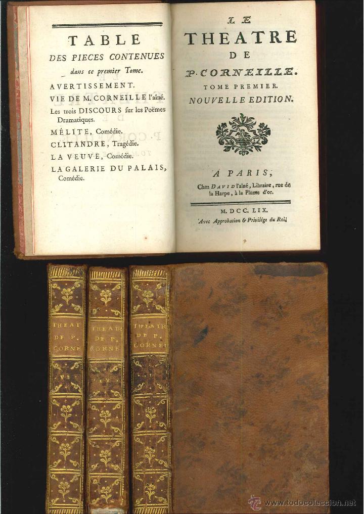 Libros antiguos: LE THEATRE DE P. Corneille - Foto 1