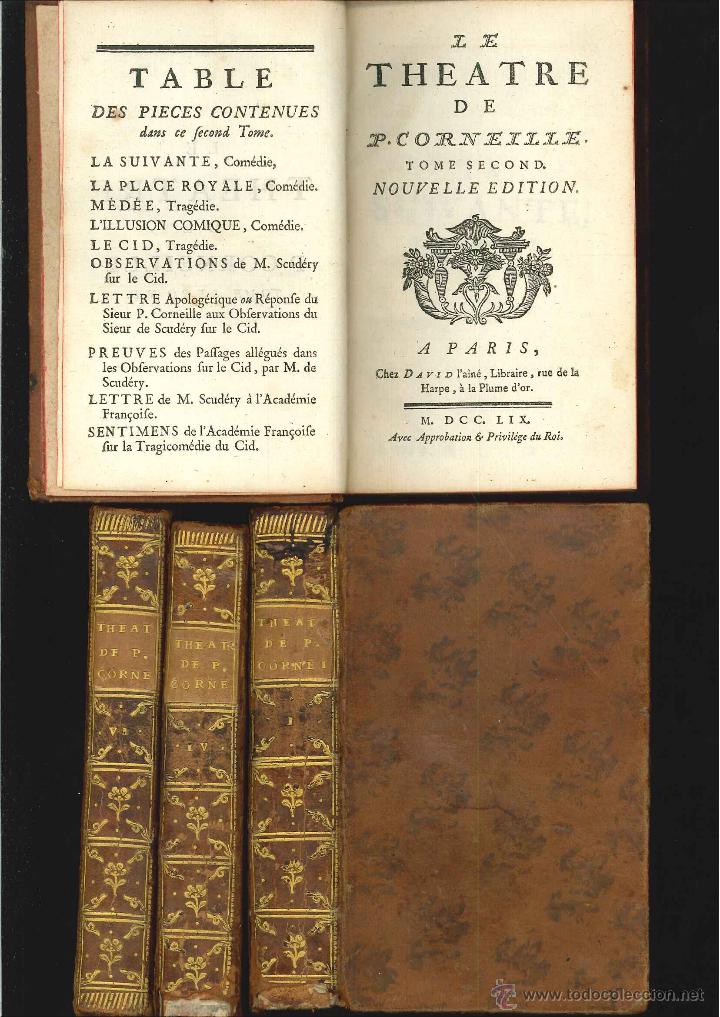 Libros antiguos: LE THEATRE DE P. Corneille - Foto 1