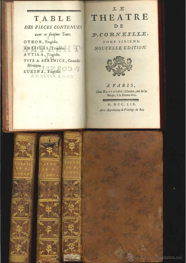 Libros antiguos: LE THEATRE DE P. Corneille - Foto 1