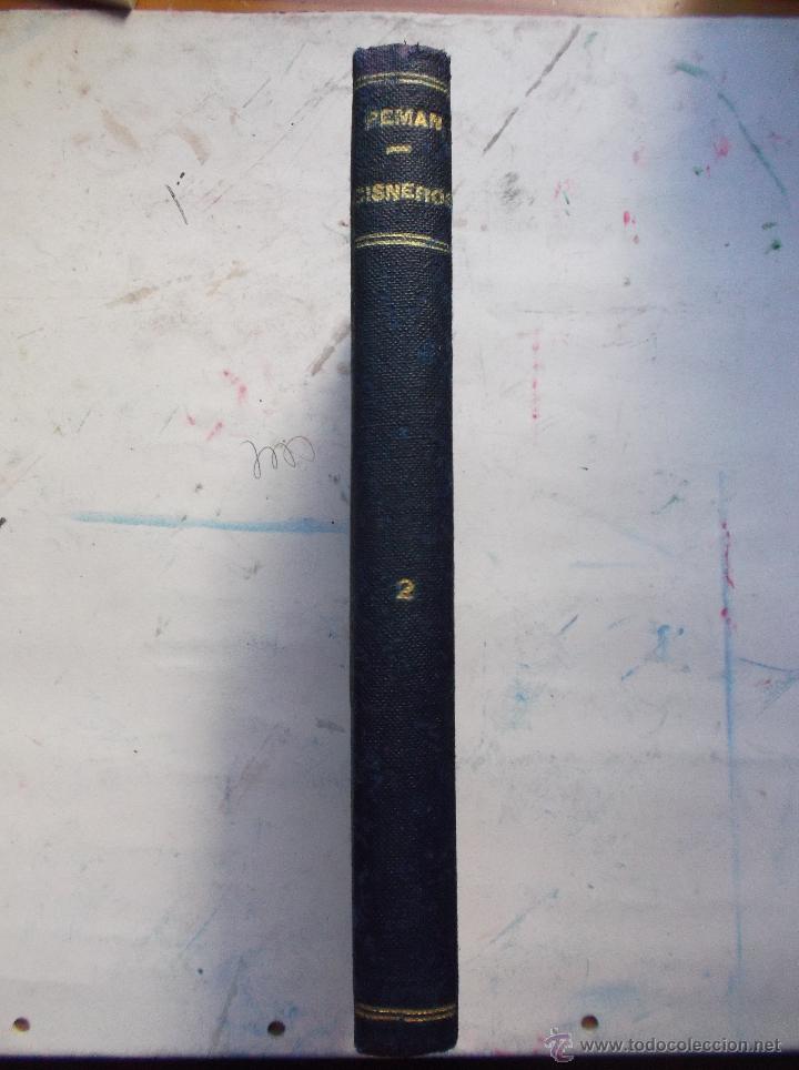 Old books: CISNEROS-POEMA DRAMATICO EN TRES ACTOS.....1934-PEMAN