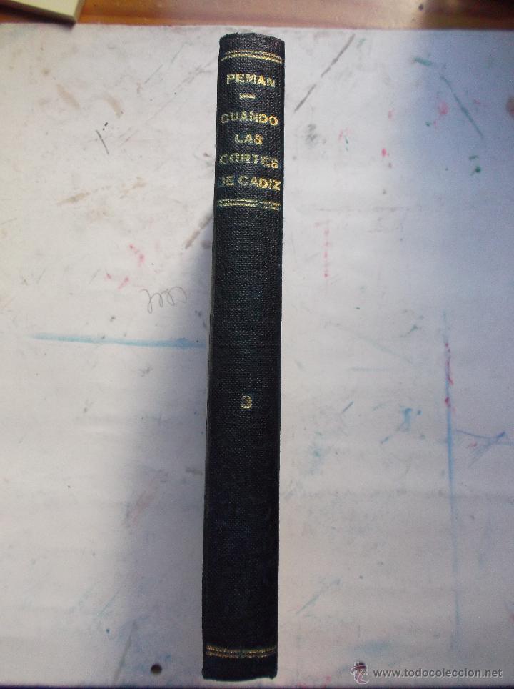 Libros antiguos: CUANDO LAS CORTES DE CADIZ-POEMA DRAMATICO EN VERS.....1934-PEMAN - Foto 1
