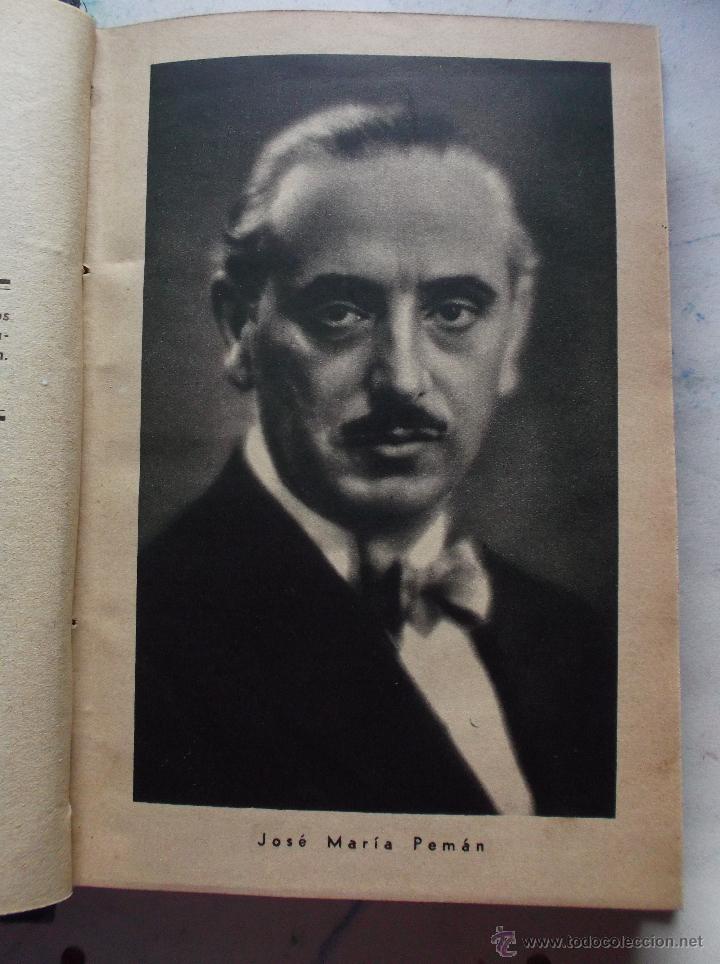 Libros antiguos: CUANDO LAS CORTES DE CADIZ-POEMA DRAMATICO EN VERS.....1934-PEMAN - Foto 3