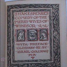 Libros antiguos: WILLIAM SHAKESPEARE. THE MERRY WIVES OF WINDSOR COMEDY. TEATRO EN INGLÉS.1894.