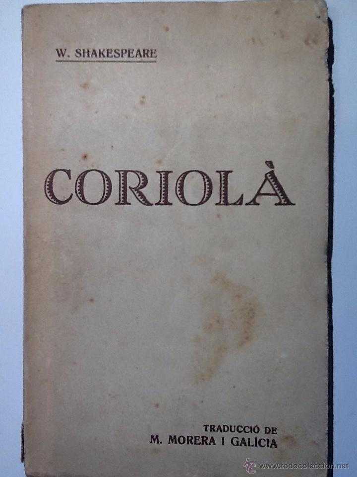 Libros antiguos: Coriol&agrave;. 1915. Shakespeare - Foto 1