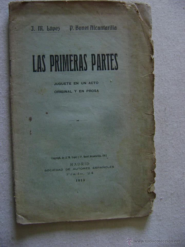 Livros antigos: LAS PRIMERAS PARTES.-397