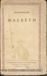 Libros antiguos: Macbeth &ndash; Shakespeare - Foto 1