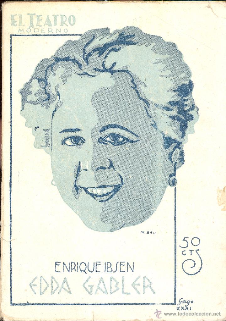 Libros antiguos: ENRIQUE IBSEN - EDDA GABLER