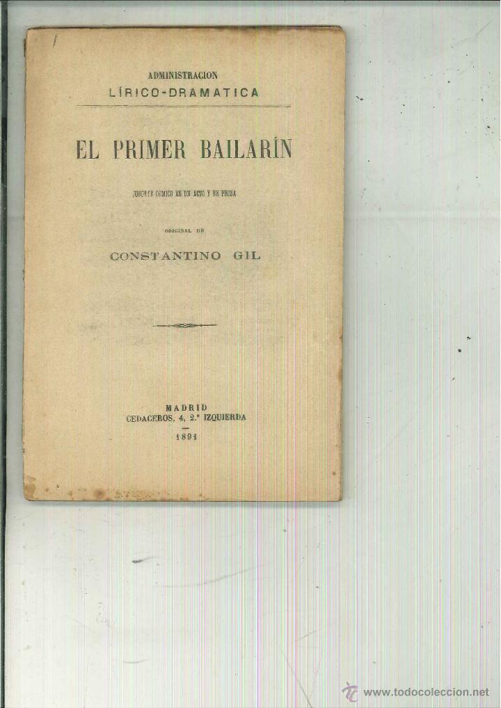 Libros antiguos: EL PRIMER BAILAR&Iacute;N. Constantino Gil - Foto 1
