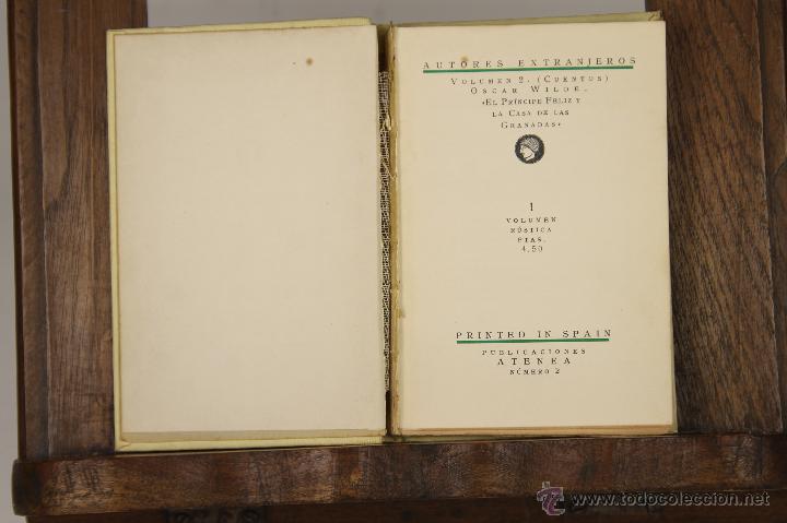 Libri antichi: LP-172 - OBRAS COMPLETAS. OSCAR WILDE. PUBL. ATENEA. 1927.