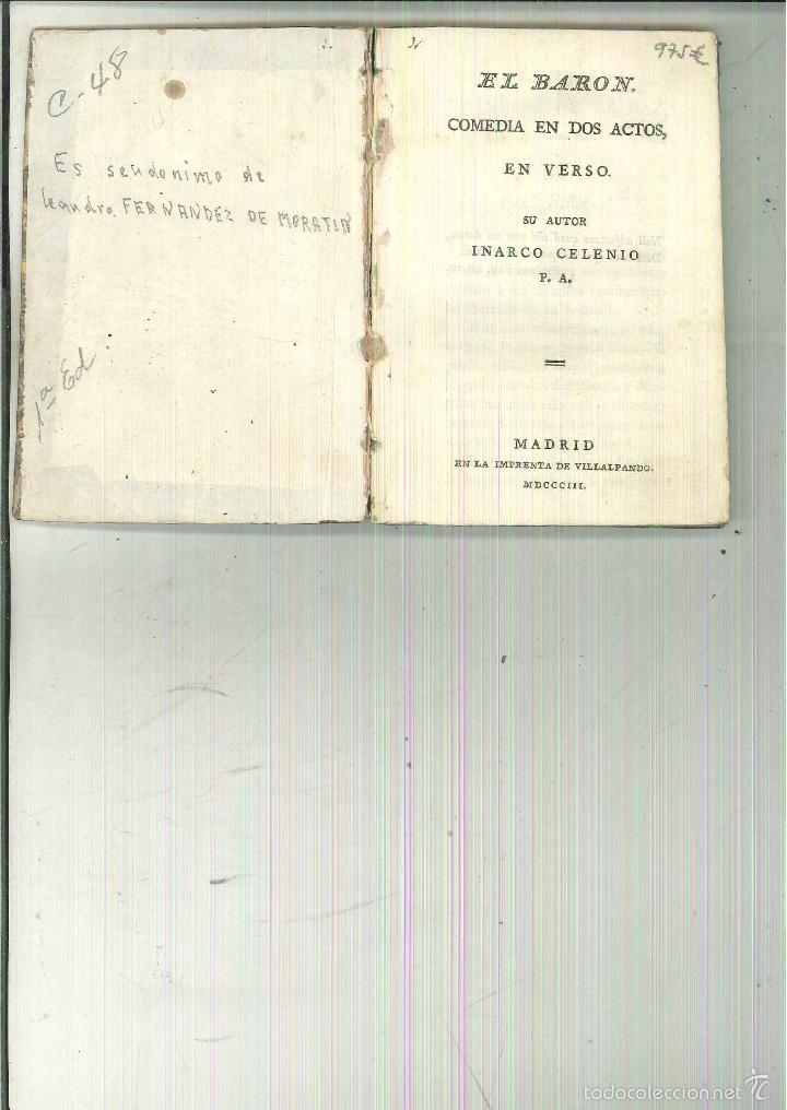 Libros antiguos: EL BARON. Inarco Celenio - Foto 1