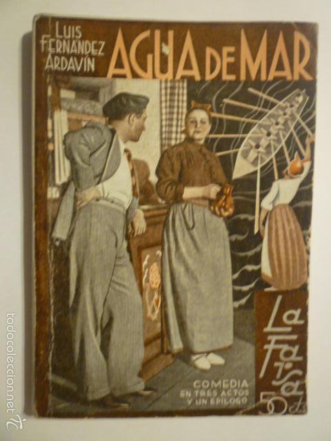 Livres anciens: LA FARSA N&ordm;354 AGUA DE MAR A&Ntilde;O 1934.