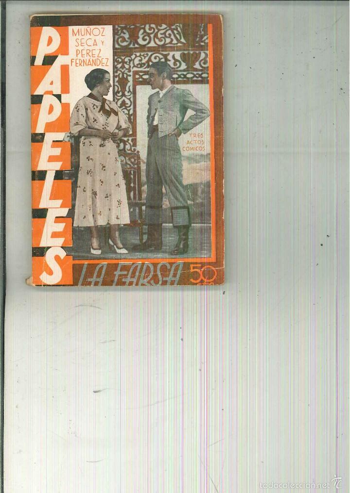 Libros antiguos: PAPELES. Mu&ntilde;oz Seca y P&eacute;rez Fern&aacute;ndez - Foto 1
