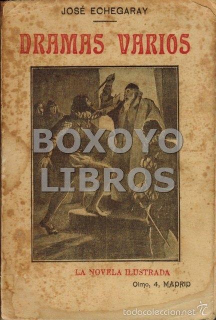 Libros antiguos: ECHEGARAY, Jos&eacute;. Dramas varios - Foto 1