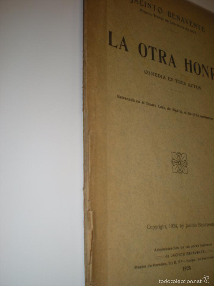 Libros antiguos: LA OTRA HONRA - Foto 2
