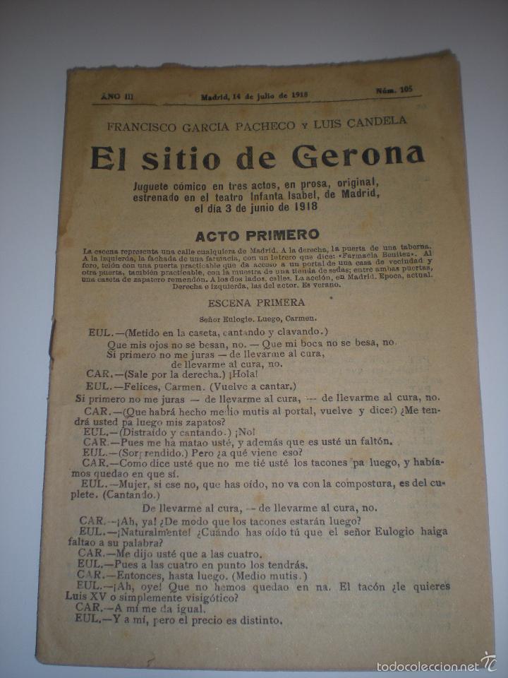 Libros antiguos: EL SITIO DE GERONA - Foto 1