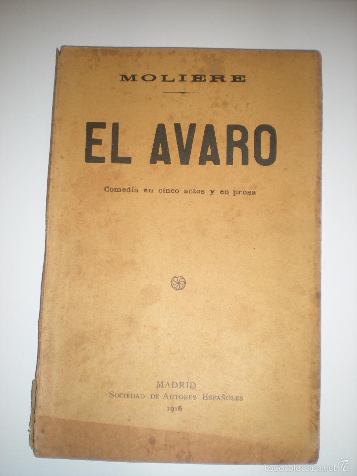 Libros antiguos: El avaro - Foto 1