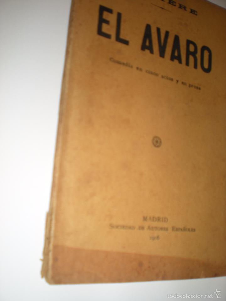 Libros antiguos: El avaro - Foto 2