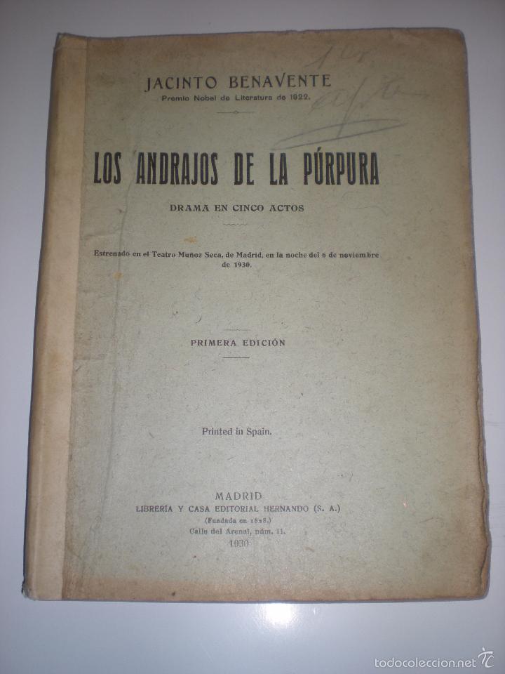 Livres anciens: Los andrajos de la p&uacute;rpura