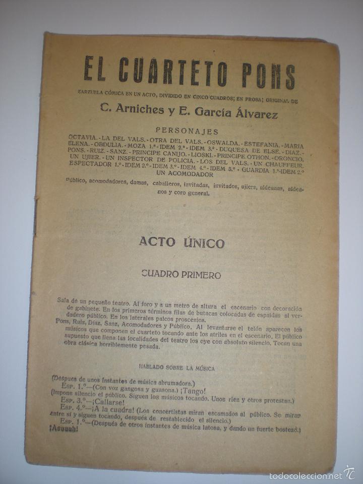 Libros antiguos: El cuarteto Pons - Foto 1