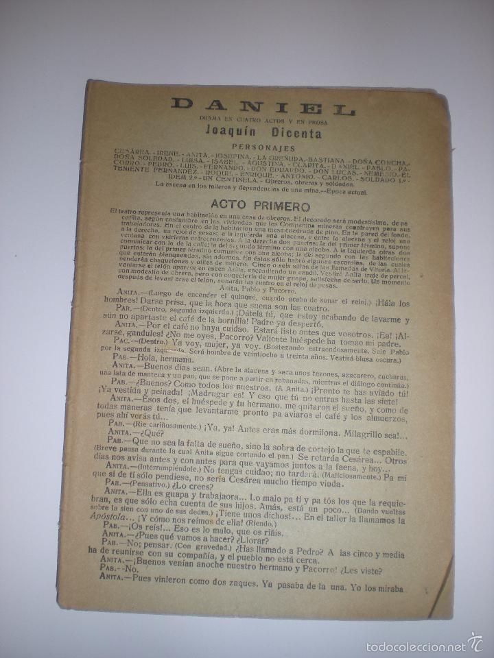 Libros antiguos: Daniel. Joaqu&iacute;n Dicenta - Foto 1