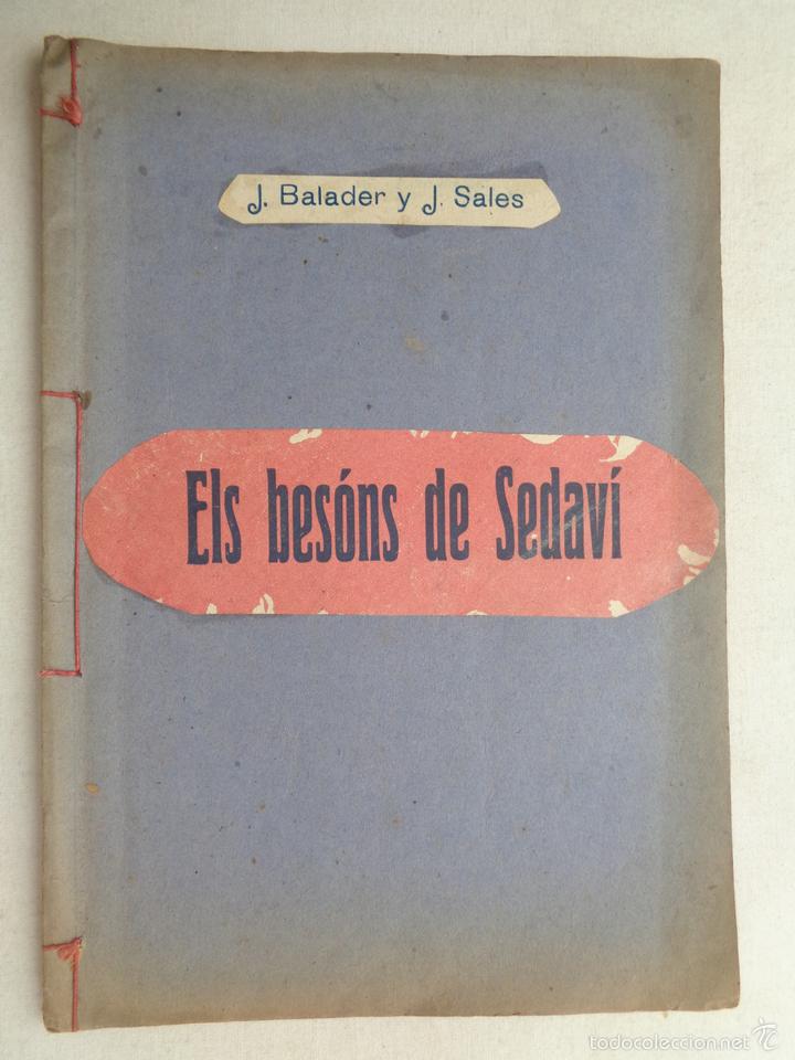 Libros antiguos: ELS BESONS DE SEDAVI.451 - Foto 1