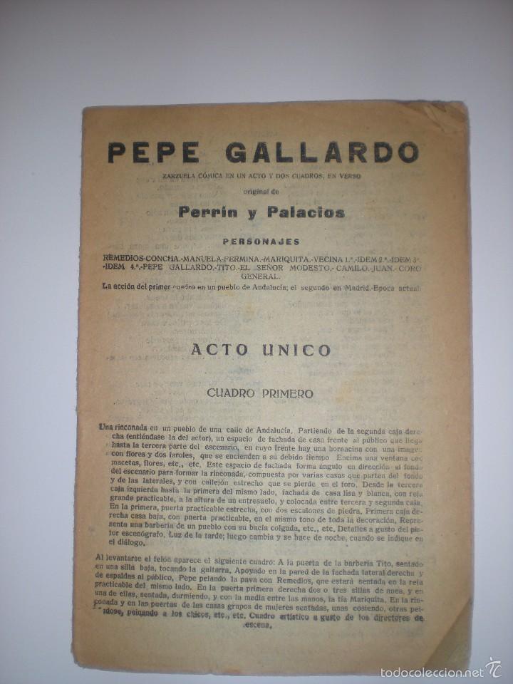 Livres anciens: Pepe Gallardo. Perr&iacute;n y Palacios