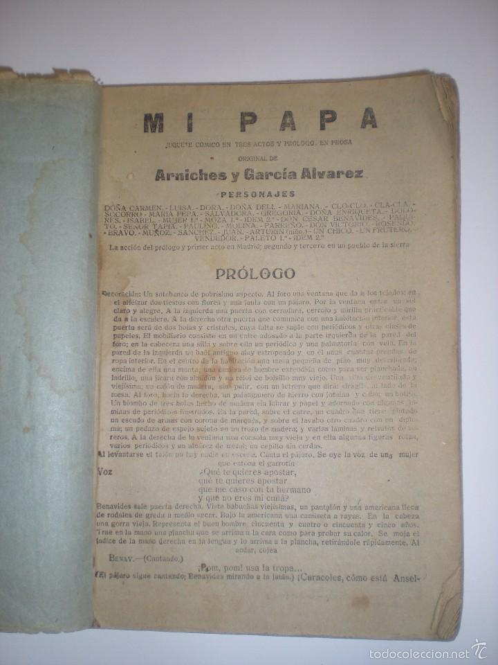 Livres anciens: Mi pap&aacute;. El m&eacute;todo G&oacute;rritz. El cuarteto Pons. El pobre valbuena. El perro chico. El pollo Tejada
