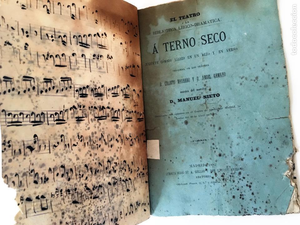 Old books: A' TERMO SECO DE CALISTO NAVARRO Y ANGEL GAMAYO. 1882