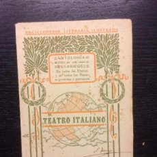 Libros antiguos: EL TEATRO ITALIANO, GUILLERMO APOLLINAIRE