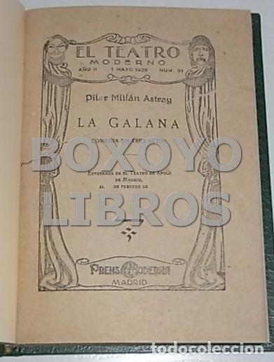 Libros antiguos: MILLAN ASTRAY, Pilar. La Galana - Foto 2