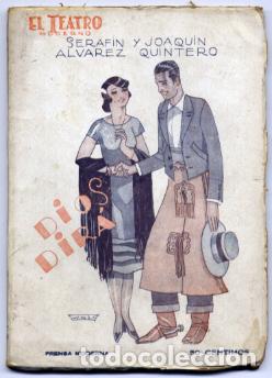 Libros antiguos: &Aacute;LVAREZ QUINTERO, Seraf&iacute;n y Joaqu&iacute;n.  Dios dir&aacute;.  1927. - Foto 1