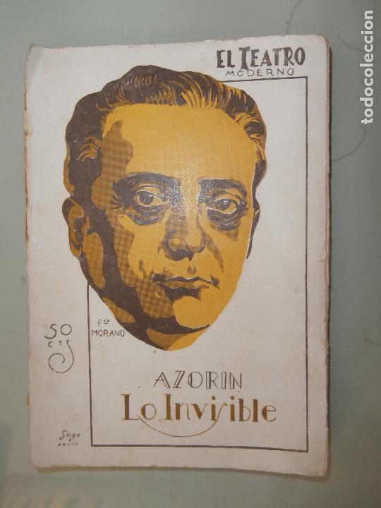 Libros antiguos: lo invisible azorin 56 pags - Foto 1