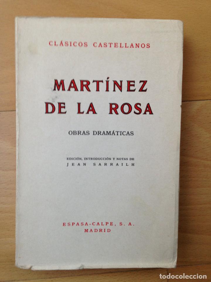 Libros antiguos: obras dram&aacute;ticas martinez de la rosa espasa-calpe 1972 - Foto 1