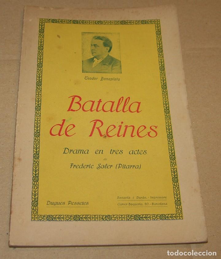 Libros antiguos: BATALLA DE REINES, FREDERIC SOLER I HUBERT 1917 - Foto 1
