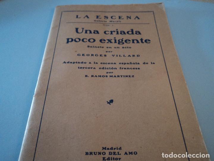 Livres anciens: UNA CRIADA POCO EXIGENTE. VILLARD, GEORGES. GALER&Iacute;A MORAL LA ESCENA